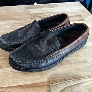 Allen Edmonds Mens Westland Black Brown Leather Loafer 8.5 Casual Classic‎